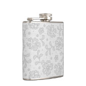 Laspatroon, bloem vintage 1 heupfles (Rechts)