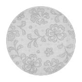 Laspatroon, bloem vintage 1 snijplank (Voorkant)