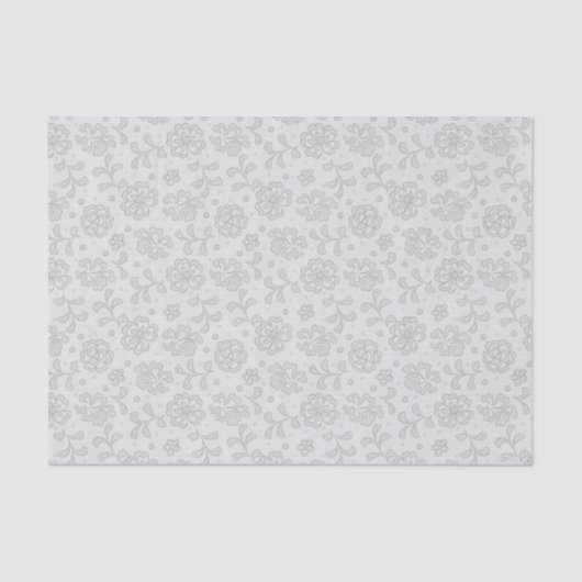 Laspatroon, bloem vintage 1 tissuepapier (Voorkant)