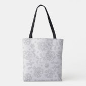 Laspatroon, bloem vintage 1 tote bag (Achterkant)