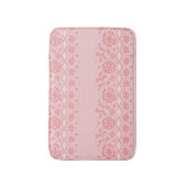 Laspatroon, bloem vintage 3 badmat (Voorkant Verticaal)