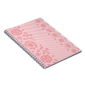 Laspatroon, bloem vintage 3 notitieboek (Rechterzijde)