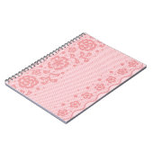 Laspatroon, bloem vintage 3 notitieboek (Linkerzijde)