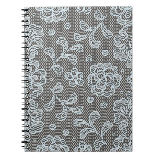 Laspatroon, bloem vintage 6 notitieboek (Voorkant)