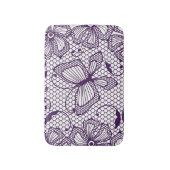 Laspatroon met vlinders badmat (Voorkant Verticaal)