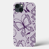 Laspatroon met vlinders Case-Mate iPhone case (Achterkant)