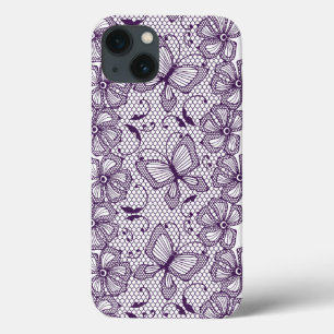 Laspatroon met vlinders iPhone 13 hoesje