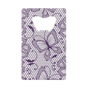 Laspatroon met vlinders creditkaart flessenopener