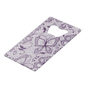 Laspatroon met vlinders creditkaart flessenopener (Achterkant Gekanteld)