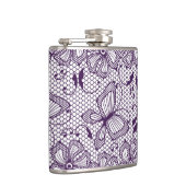 Laspatroon met vlinders heupfles (Rechts)