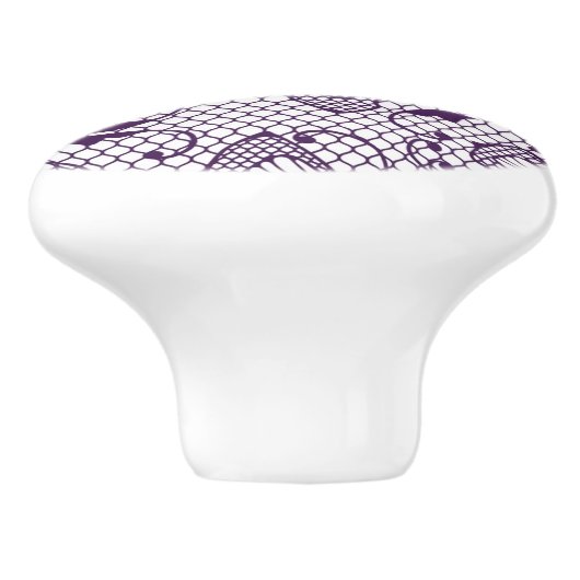 Laspatroon met vlinders keramische knop (Zijkant)