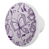 Laspatroon met vlinders keramische knop (Rechts)