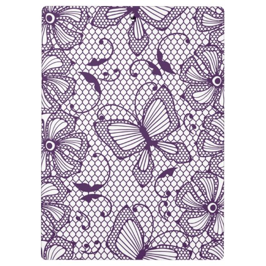 Laspatroon met vlinders klembord (Achterkant)