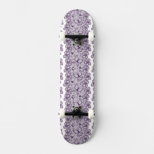 Laspatroon met vlinders persoonlijk skateboard (Voorkant)