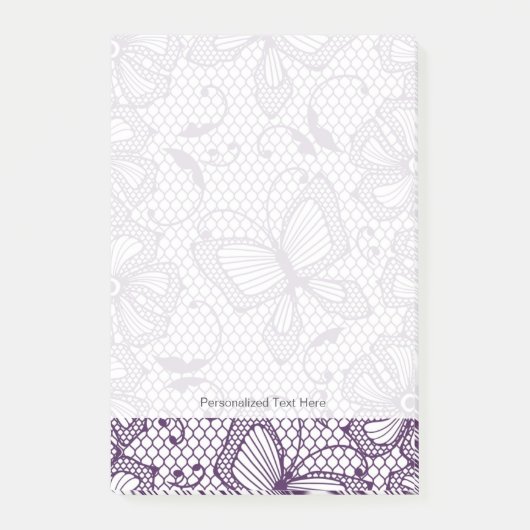 Laspatroon met vlinders post-it® notes (Voorkant)