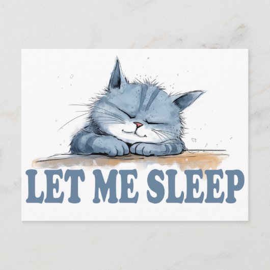 Lass mich schlafen briefkaart (Voorkant)