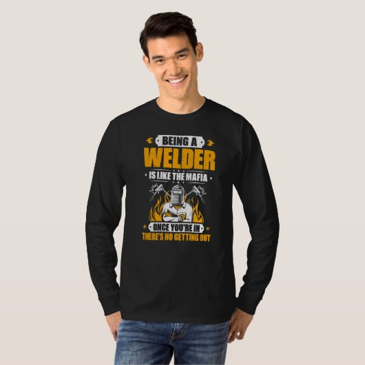 Lassen als de maffia Welder T-shirt (Voorkant volledig)