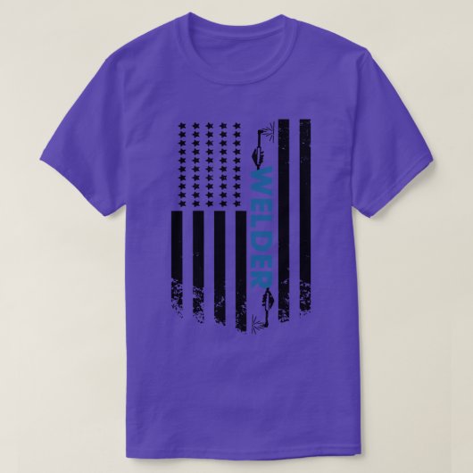 Lassen Amerikaanse lasser vlag T-shirt (Design voorkant)