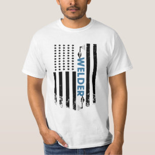 Lassen - Amerikaanse Welder Flag T-shirt