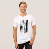 Lassen - Amerikaanse Welder Flag Tri-Blend Shirt (Voorkant volledig)