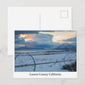 Lassen County California Post Card Briefkaart (Voorkant / Achterkant)