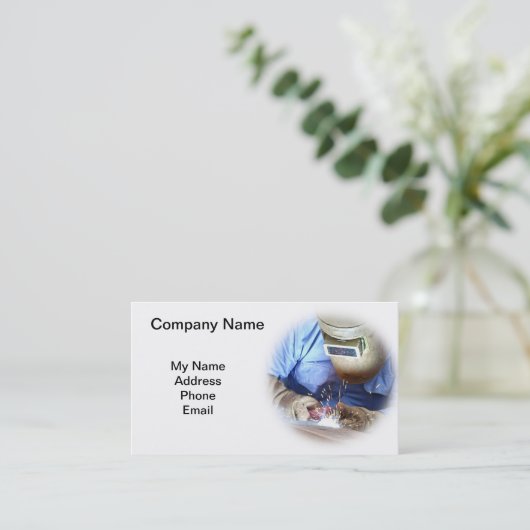 Lassen en metalen werken visitekaartje (Staand voorkant)