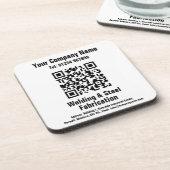 Lassen en vervaardiging QR-codeontwerp Bier Onderzetter (Linkerzijde)