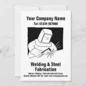 Lassen & Fabricatie Cartoon Design Kaart (Voorkant)