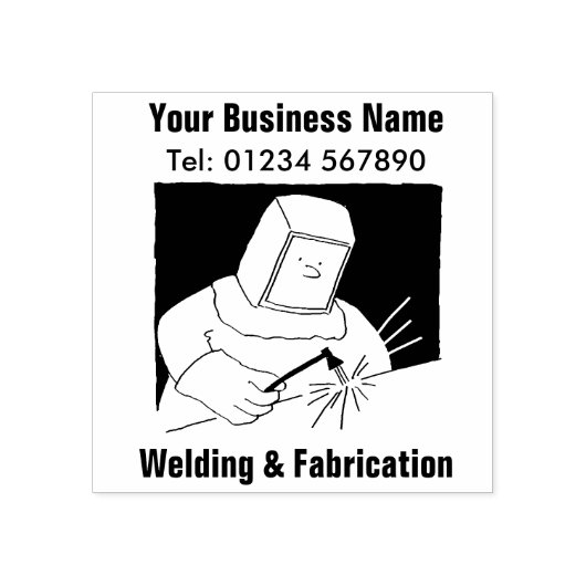 Lassen & Fabricatie Rubber Stamp Rubberstempel (Afrduk)