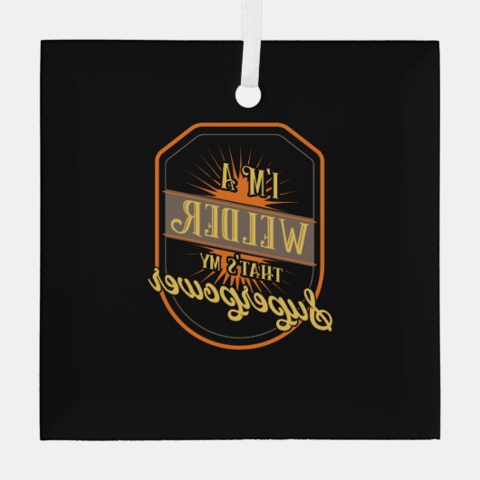 Lassen Glas Ornament (Achterkant)