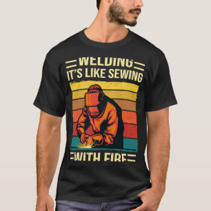 Lassen is als naaien met brandlassing 1 t-shirt