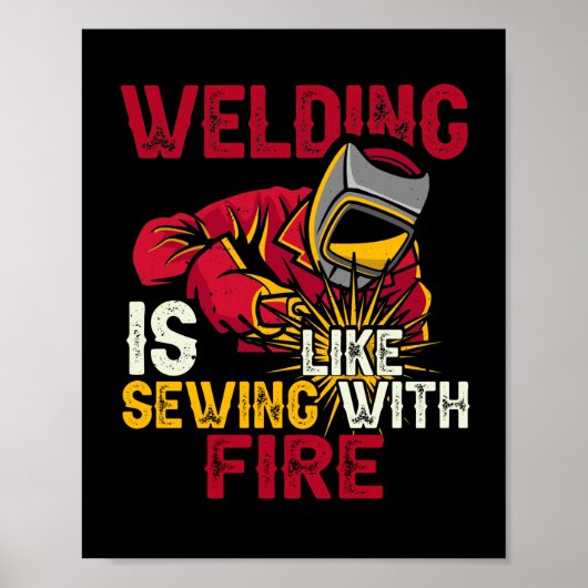 Lassen is als naaien met vuur poster (Voorkant)