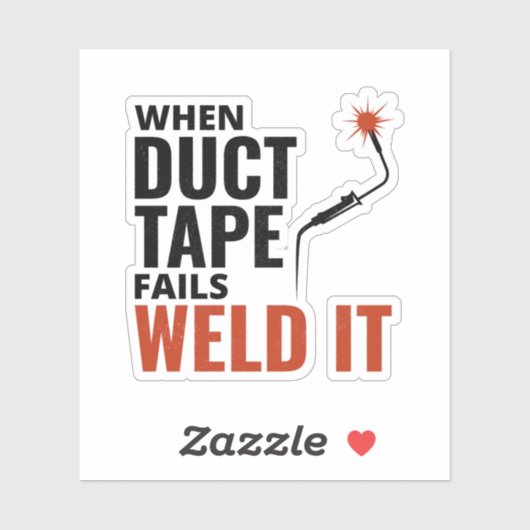 Lassen Lassen Metaal Funny fabricage Sticker (Vel)