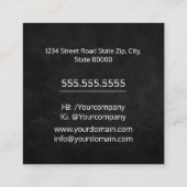 Lassen/lassen Vierkante Visitekaartje (Achterkant)