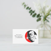 Lassen met lasmachine visitekaartje (Staand voorkant)