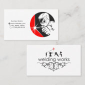 Lassen met lasmachine visitekaartje (Voorkant / Achterkant)