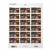 Lassen met vlaggen en -lichten etiket (Full Sheet)