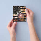 Lassen met vlaggen en -lichten flyer (Hand)