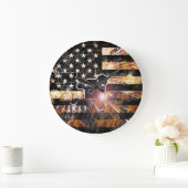 Lassen met vlaggen en -lichten grote klok (Huis)