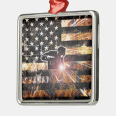 Lassen met vlaggen en -lichten metalen ornament (Links)