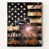 Lassen met vlaggen en -lichten notitieboek (Achterkant)