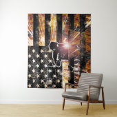 Lassen met vlaggen en -lichten wandkleed (In situ)