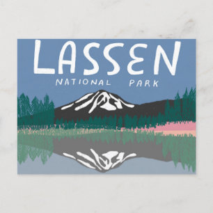 Lassen National Park Mountain Volcano California Briefkaart