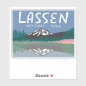 Lassen National Park Mountain Volcano California Sticker (Vel)