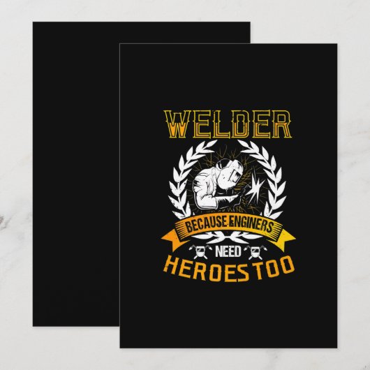 Lassen omdat ingenieurs ook helden nodig hebben |  aankondiging (Voorkant / Achterkant)