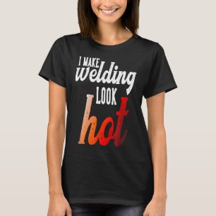 Lassen ontwerp I laat lassen er heet uitzien voor T-shirt