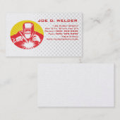 lassen op het werk visitekaartje (Voorkant / Achterkant)