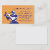 lassen op het werk visitekaartje (Voorkant / Achterkant)