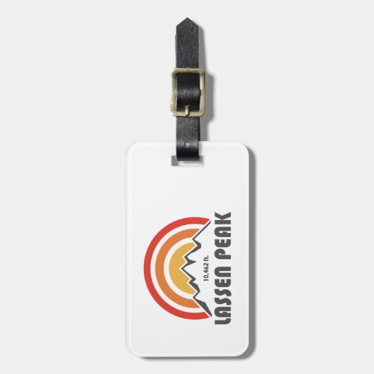 Lassen Peak Bagagelabel (Voorkant verticaal)