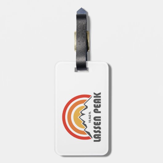 Lassen Peak Bagagelabel (Achterkant verticaal)